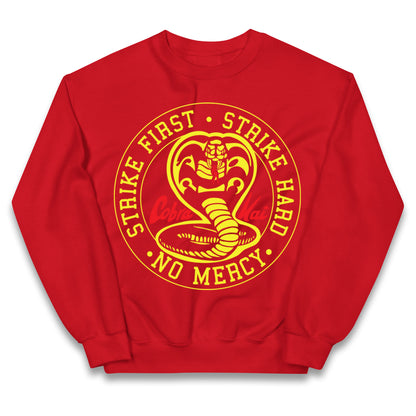 Cobra Kai Strike First Strike Hard Kids Jumper
