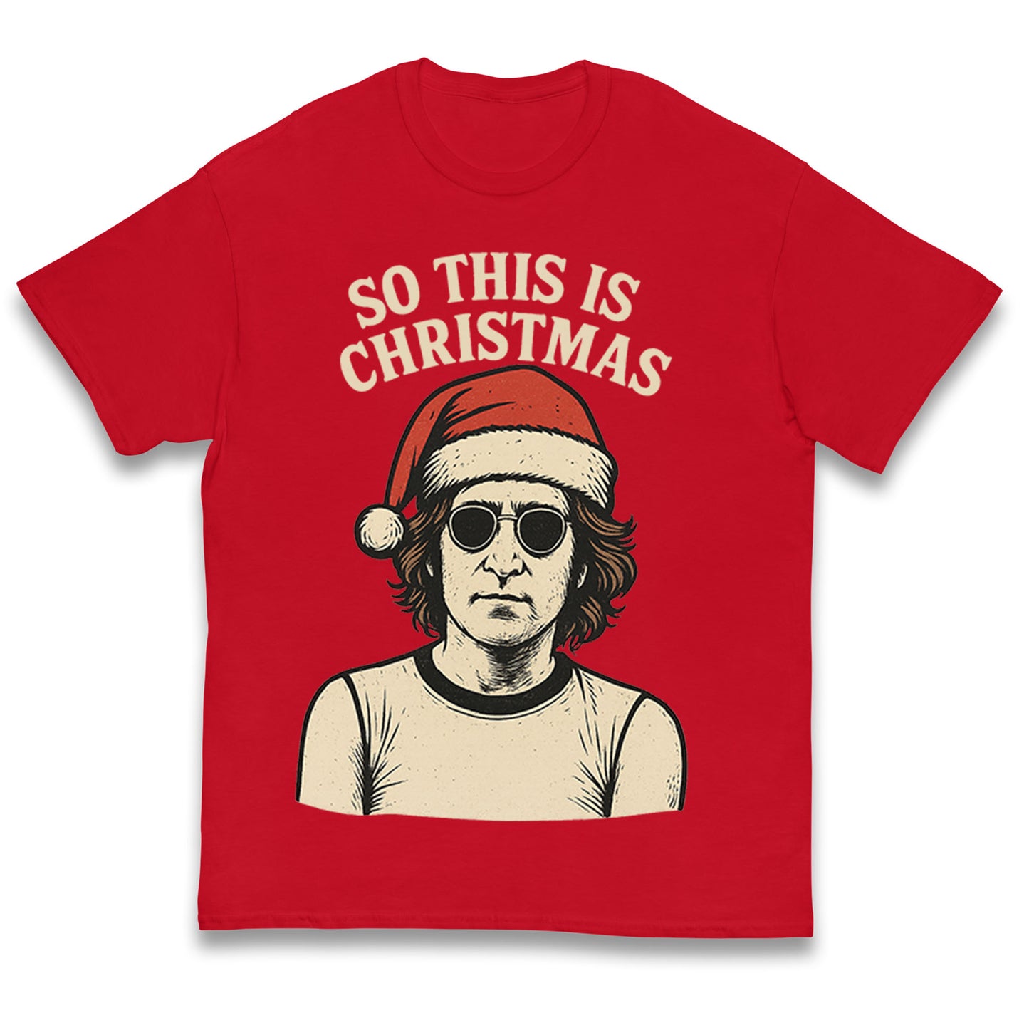 Christmas John Lennon Christmas Kids T Shirt