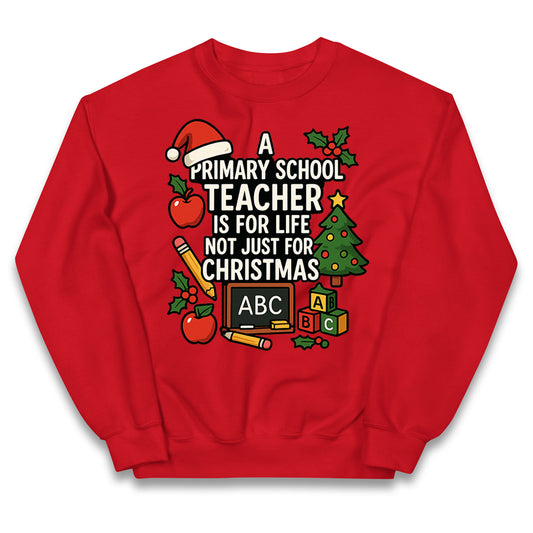 Primary School Teacher Christmas Kids Jumper