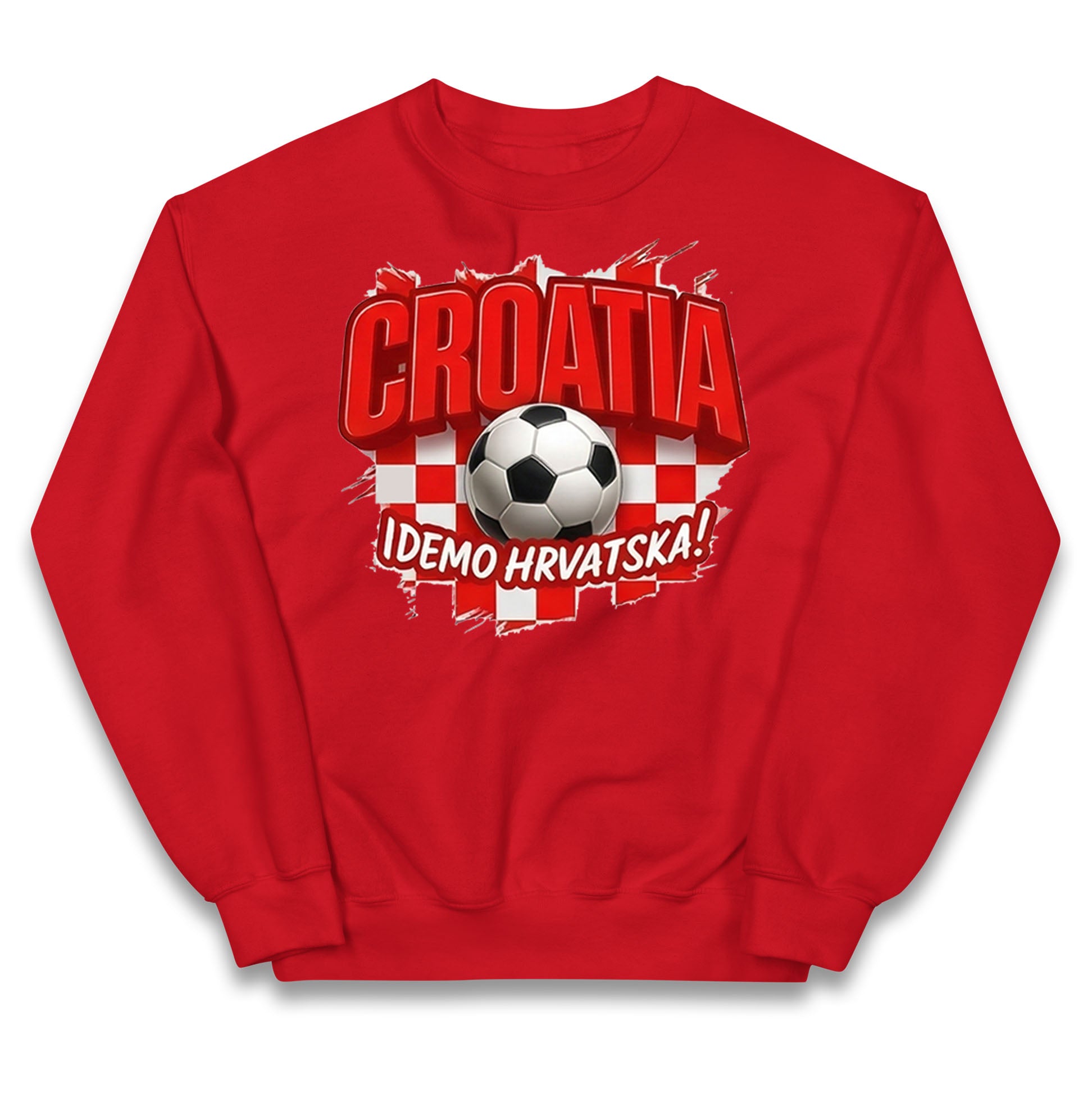 Croatia Retro World Cup Kids Jumper