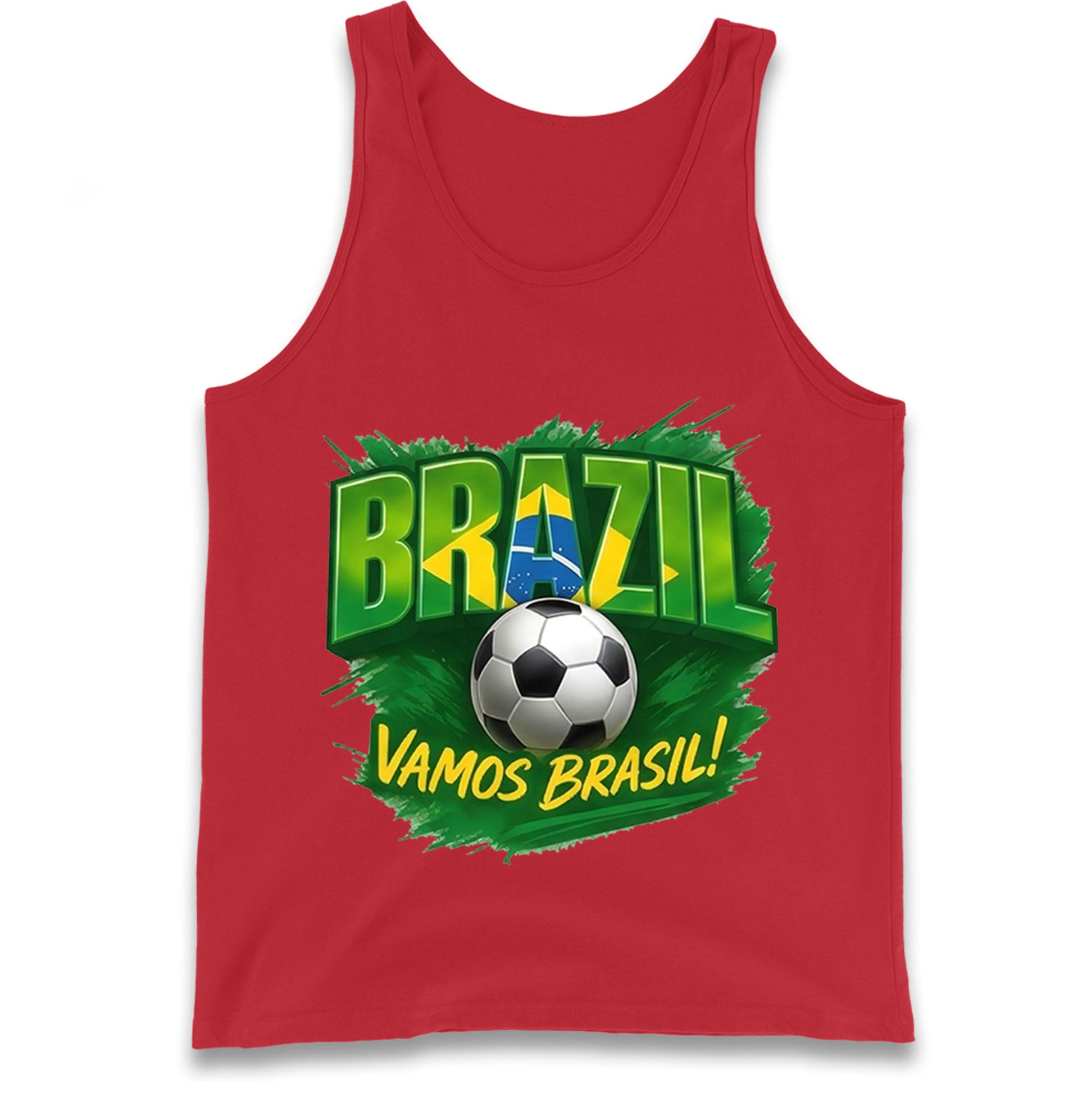 Brazil Retro Football Tank Top 