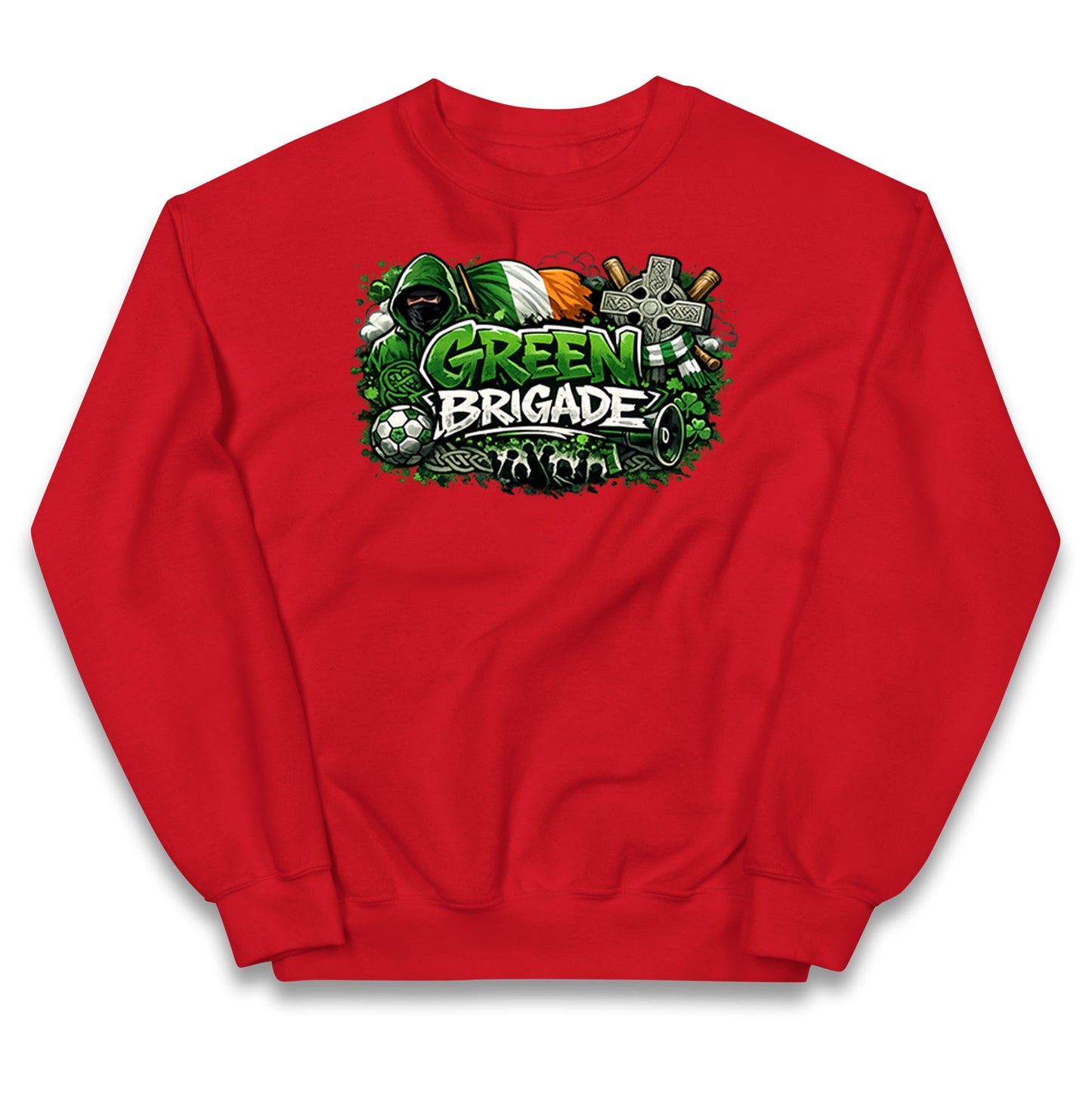 Celtic Green Brigade Football Kids Jumper