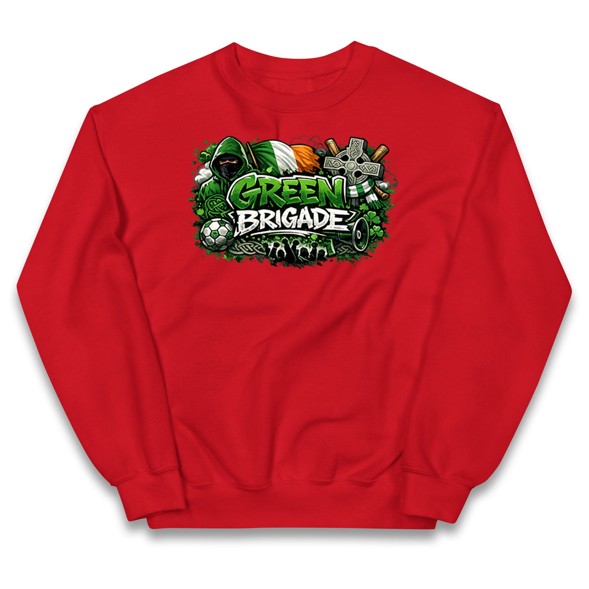 Celtic Green Brigade Football Kids Jumper