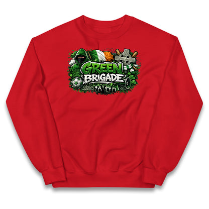 Celtic Green Brigade Football Kids Jumper