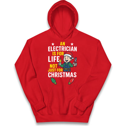 Electrician Christmas Kids Hoodie