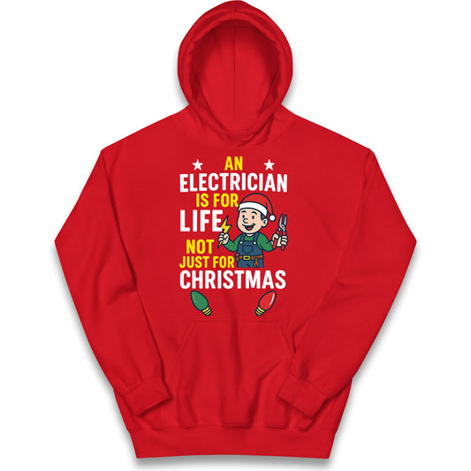 Electrician Christmas Kids Hoodie