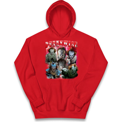 The Clown Pennywise Scary Halloween Bootleg Kids Hoodie