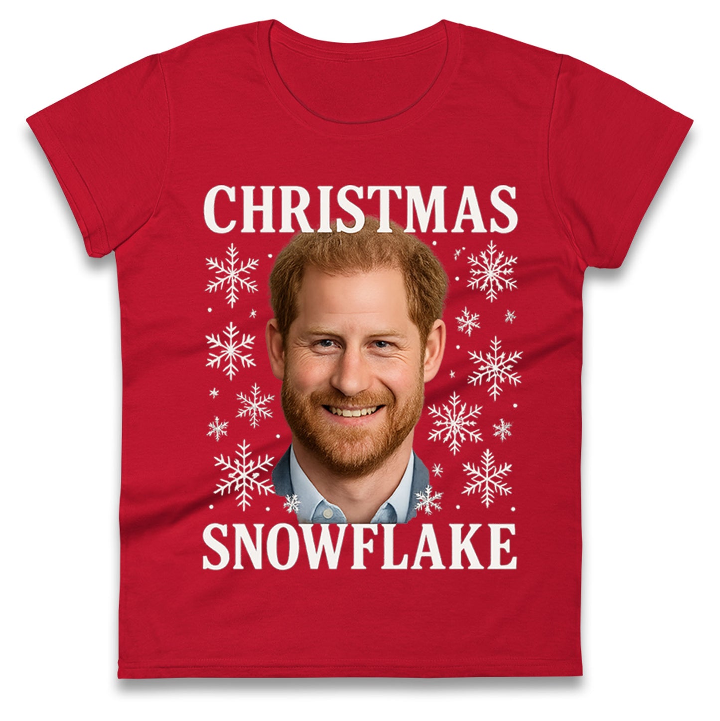 Prince Harry Xmas Ladies T Shirt