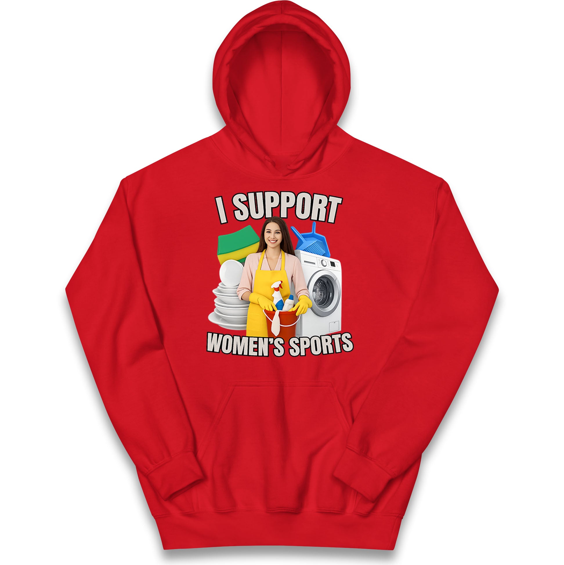 I Support Women's Sports Kids Hoodie