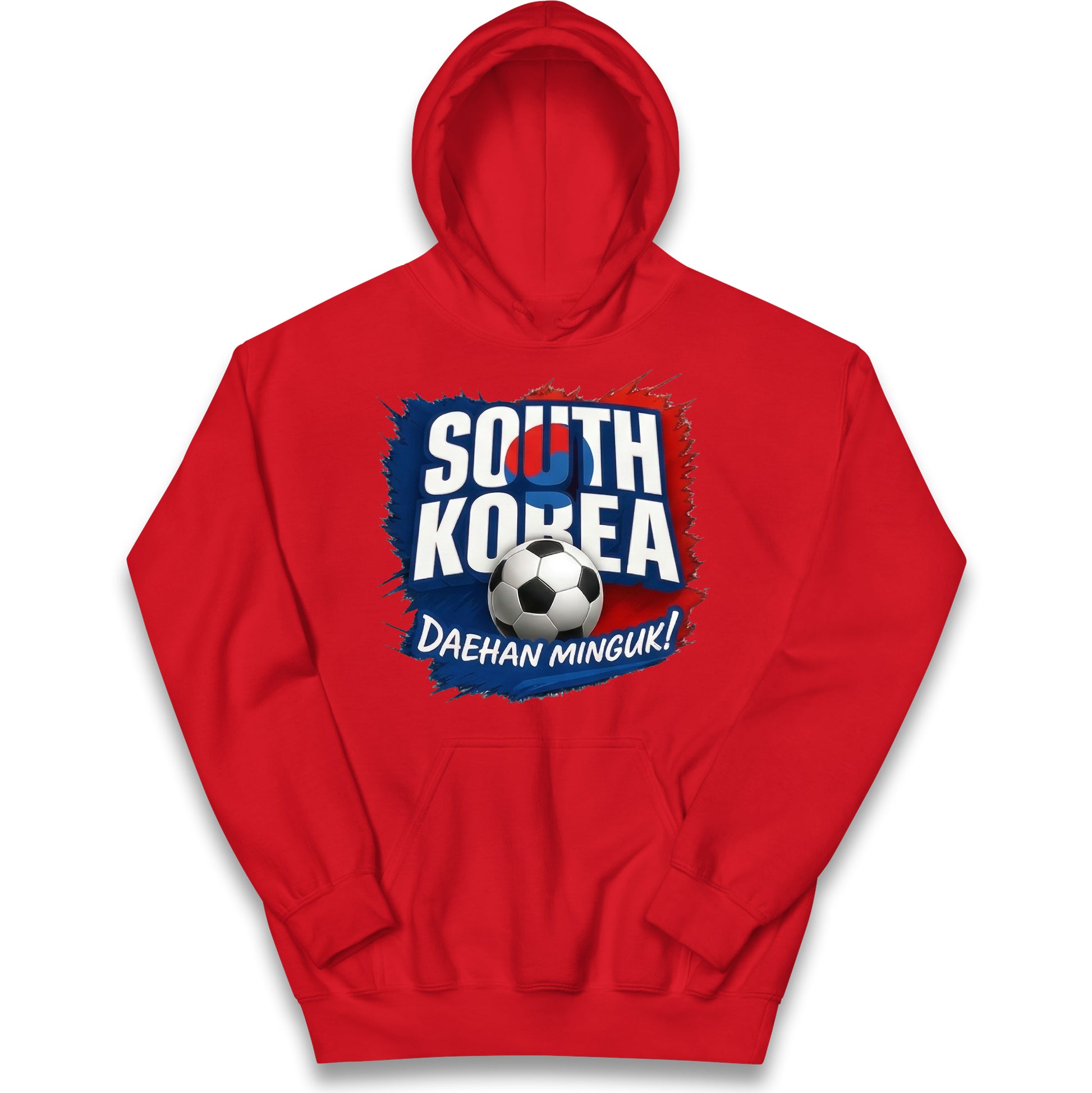 South Korea Football Kids Hoodie