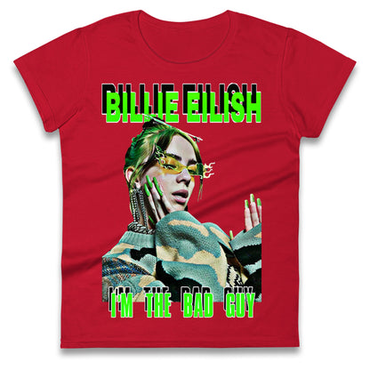 Billie Eilish Singer Ladies T Shirt