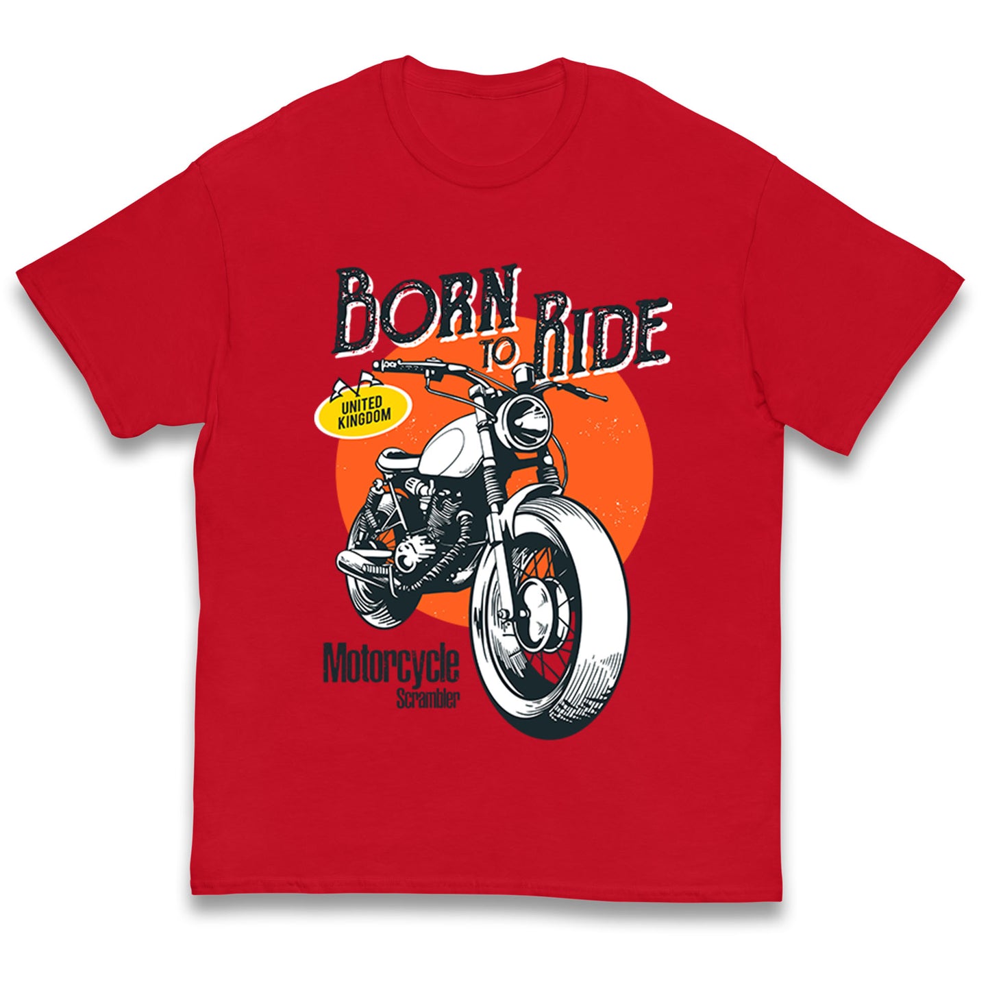 Born To Ride UK Kids T Shirt