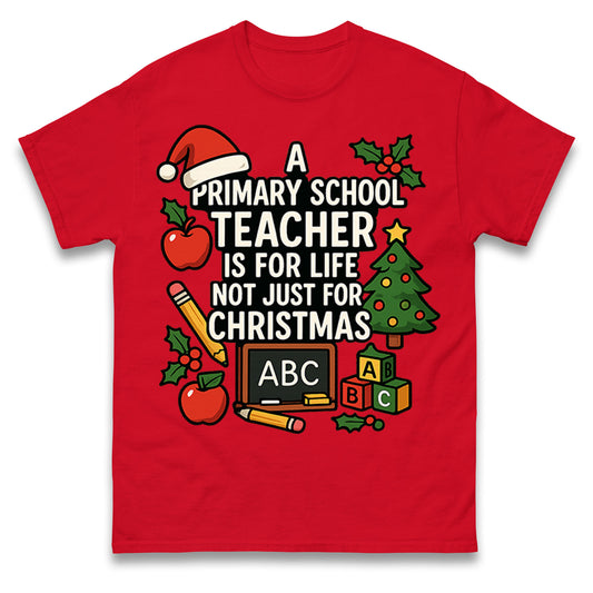 Primary School Teacher Christmas T Shirt