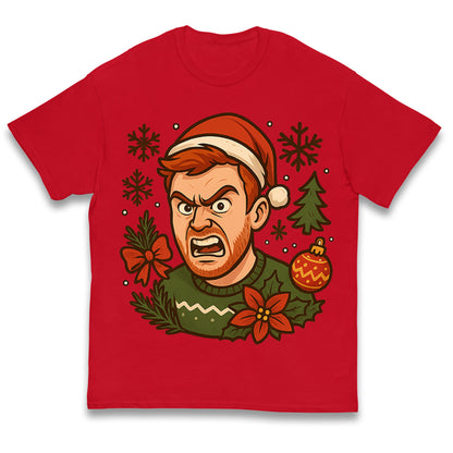 Angry Ginge Christmas Kids T Shirt 
