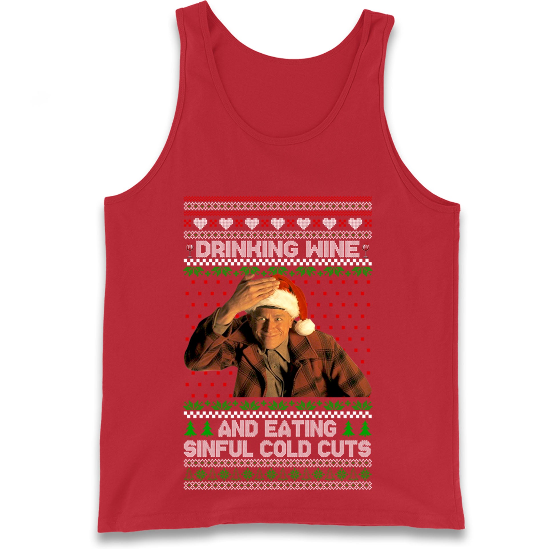 Ed Gein Wine Christmas Tank Top