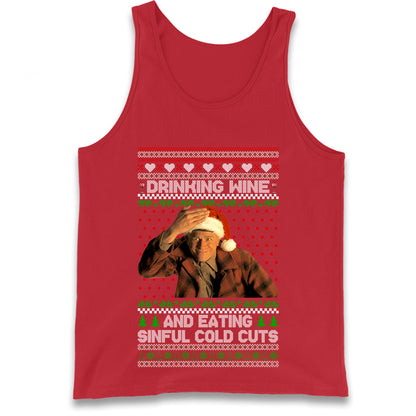 Ed Gein Wine Christmas Tank Top