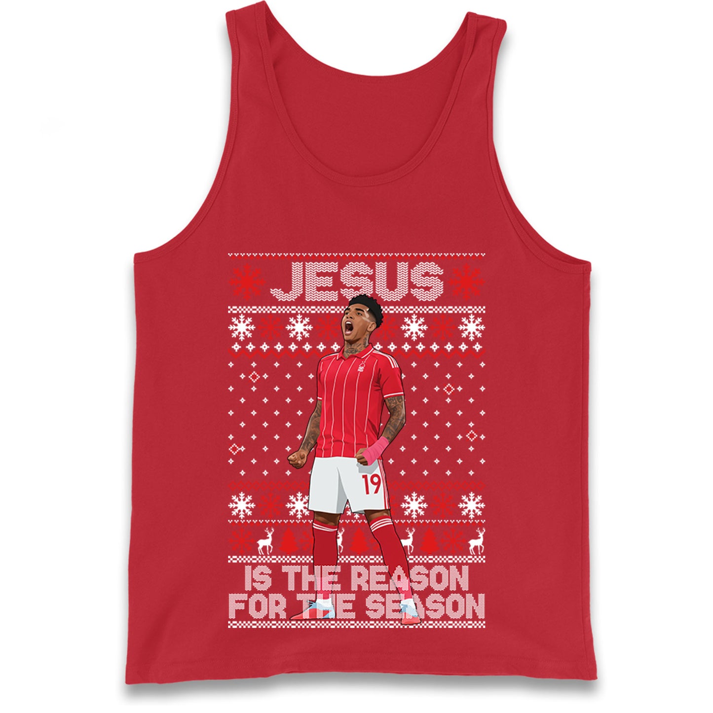 Nottm Forest FC Christmas Tank Top