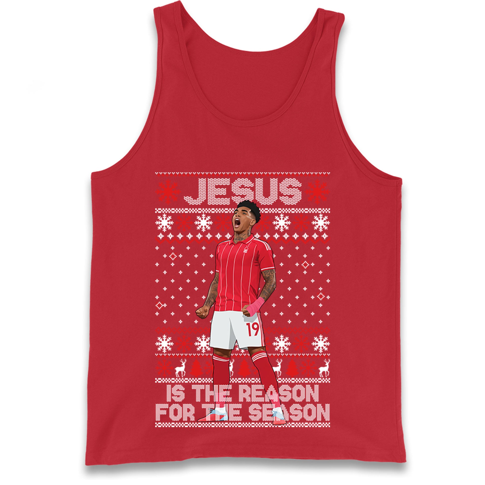 Nottm Forest FC Christmas Tank Top