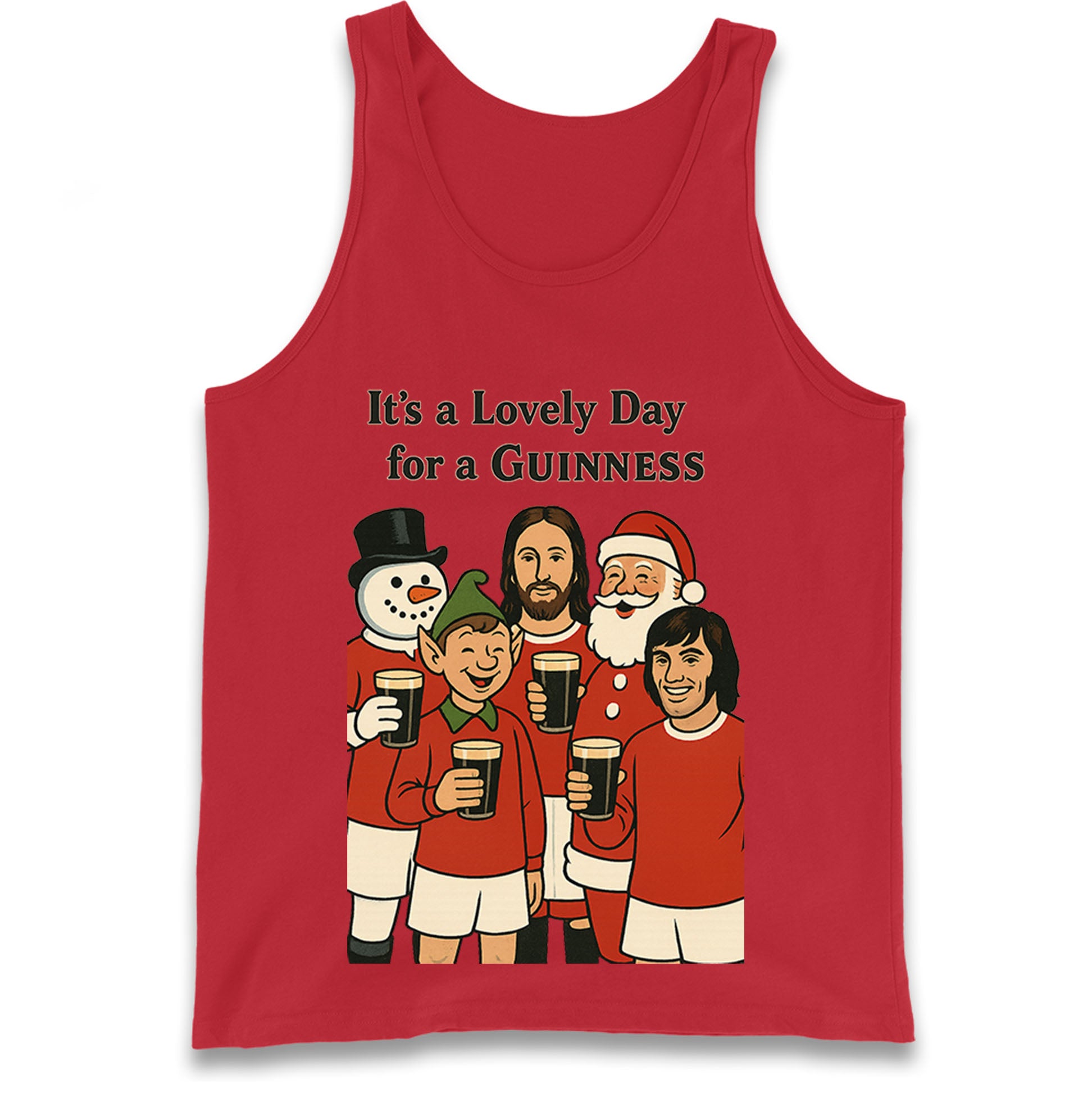 Man United Christmas Tank Top