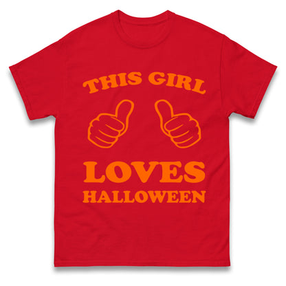 This Girl Loves Halloween T Shirts
