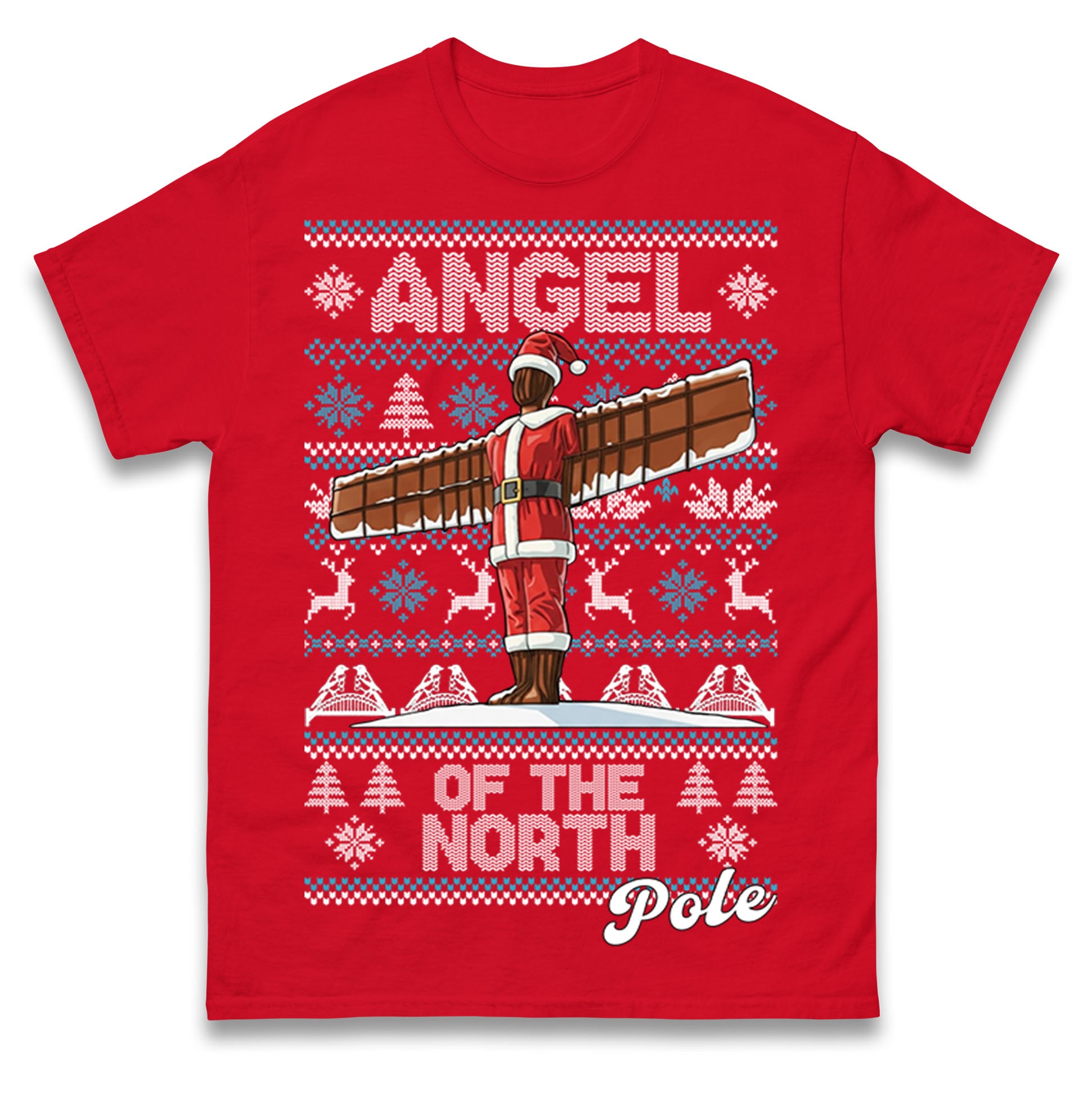 Angel Of The North Pole Christmas T Shirt