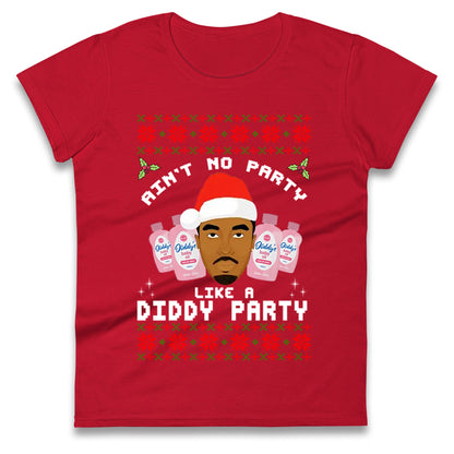 Diddy Christmas Ladies T Shirt