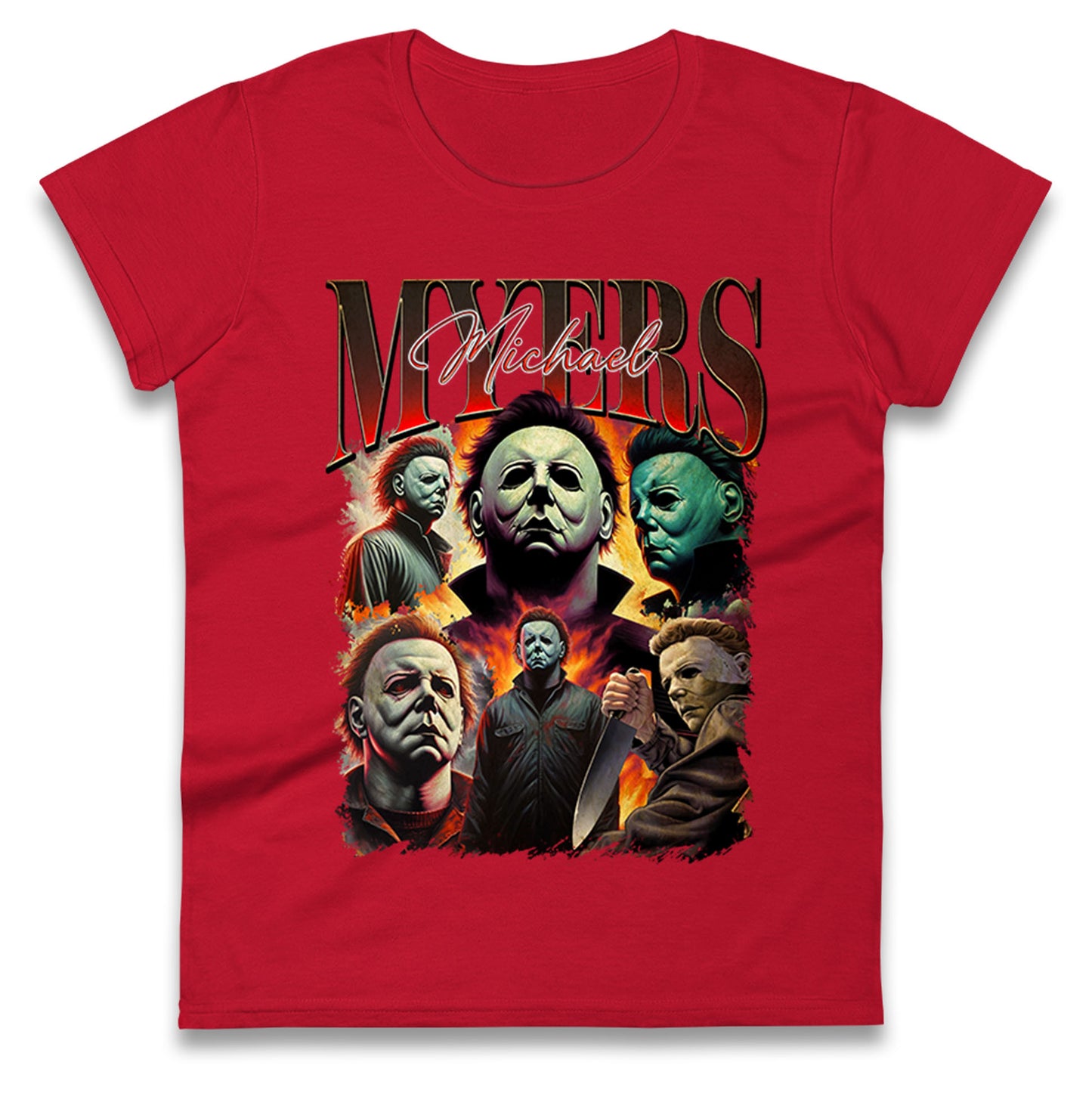Michael Myers Bootleg Halloween Womens T Shirt