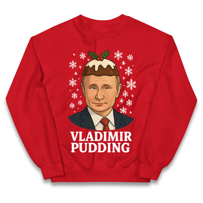 Vladimir Putin Christmas Kids Jumper