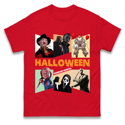 Horror Characters Halloween Horror Nights t shirts