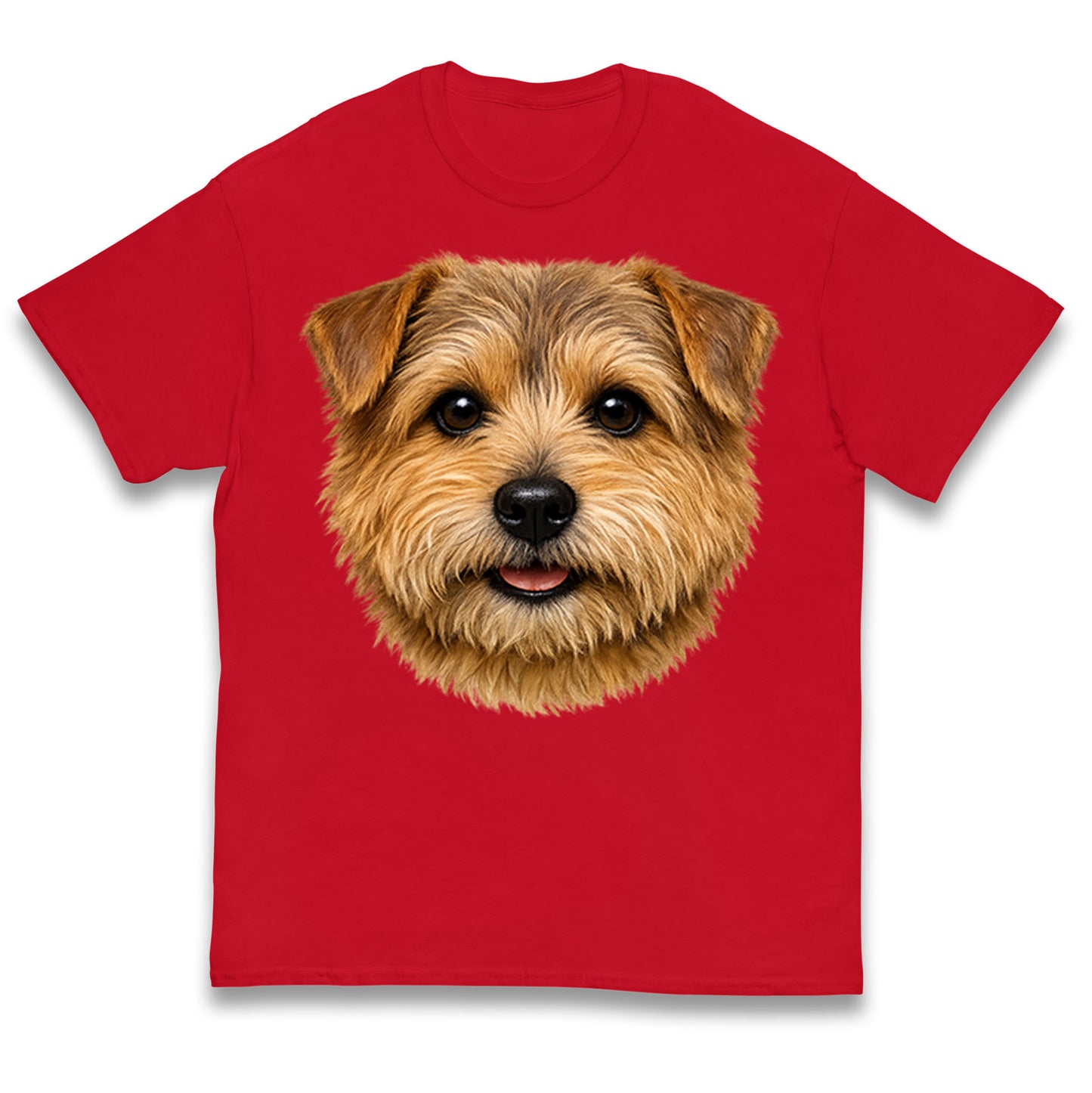 Norfolk Terrier Dog Face Kids T Shirt