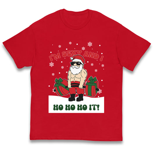 Santa Claus Ho Ho Ho Kids T Shirt
