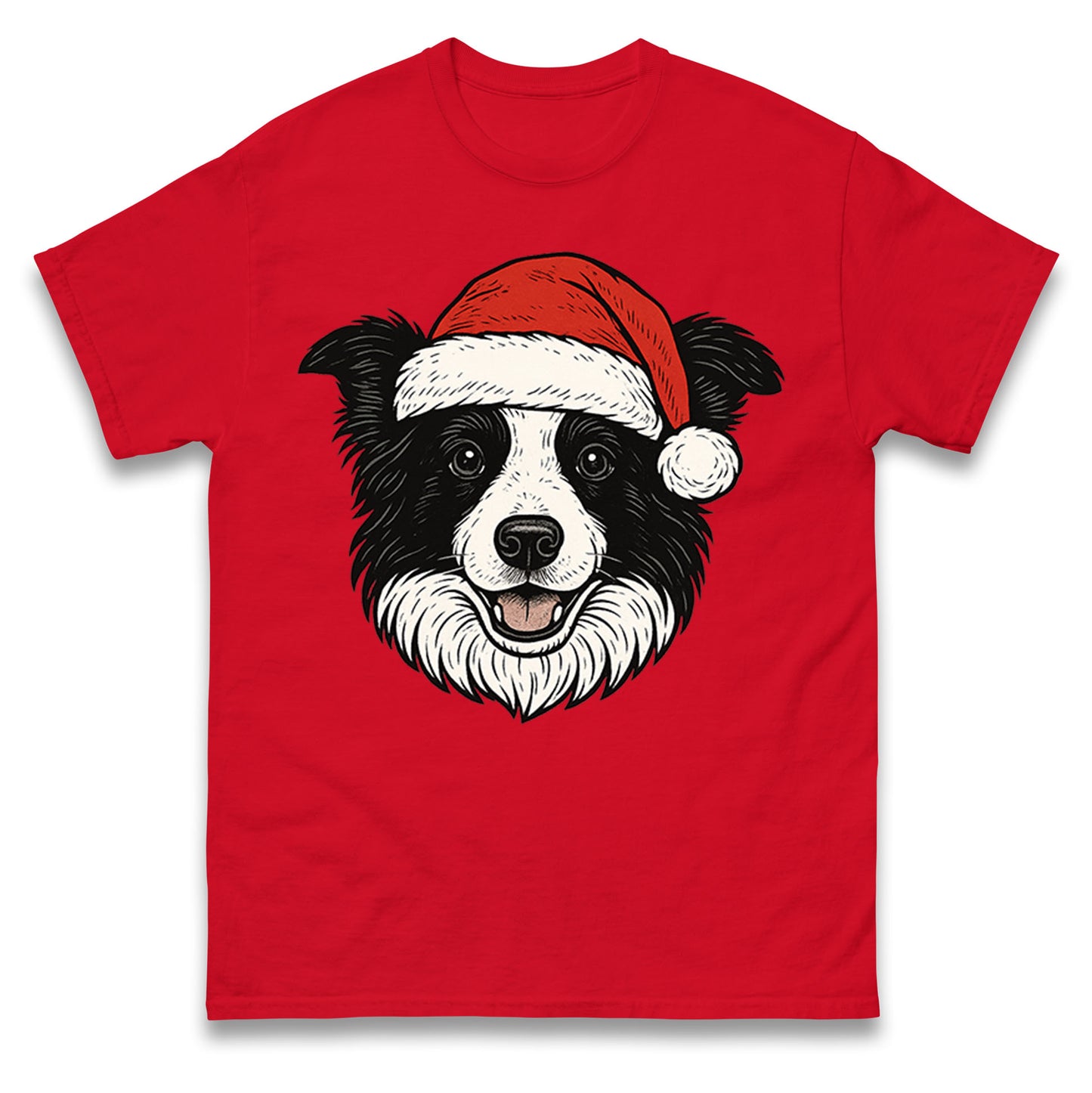 Border Collie Christmas T Shirt