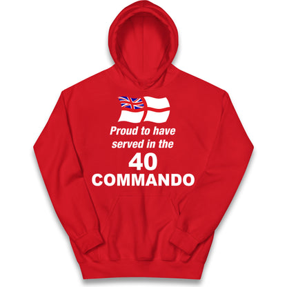 40 Commando Royal Marines Kids Hoodie