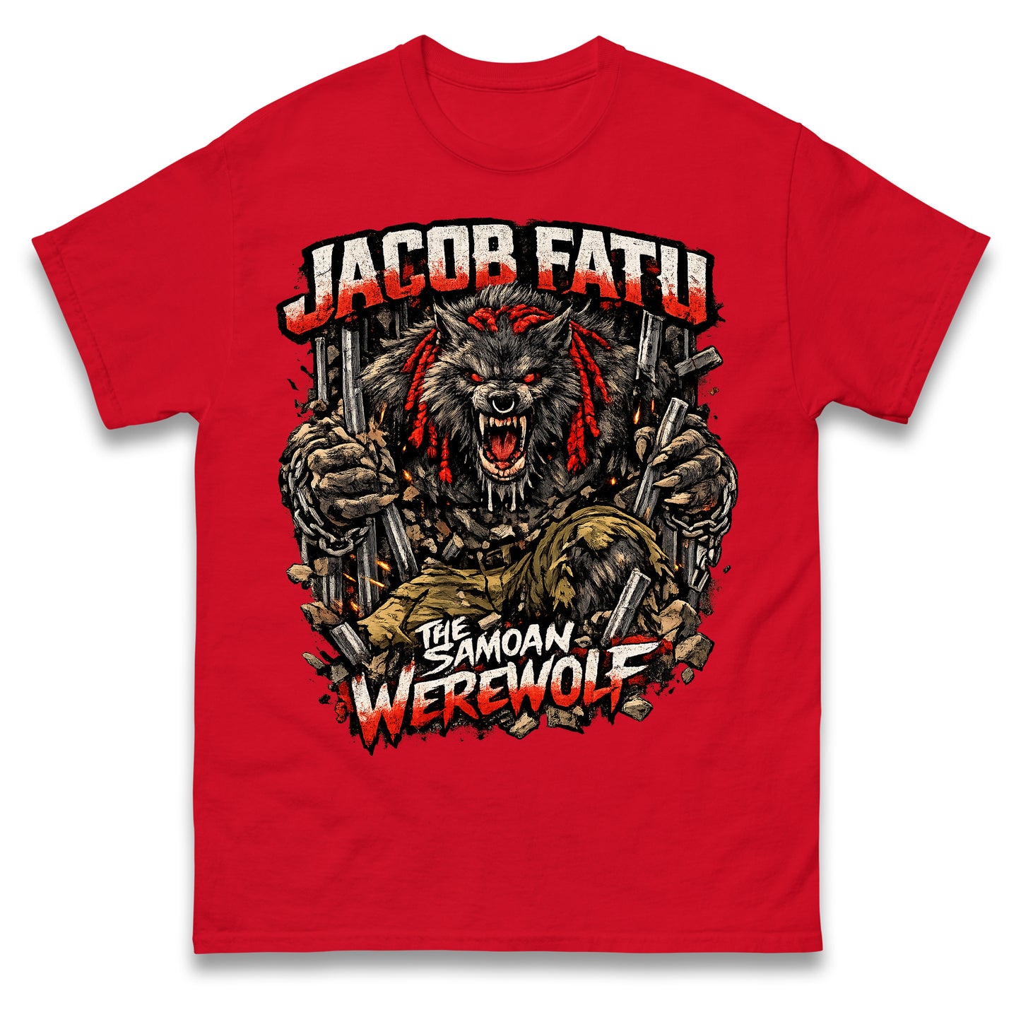 Jacob Fatu The Samoan Werewolf T Shirt