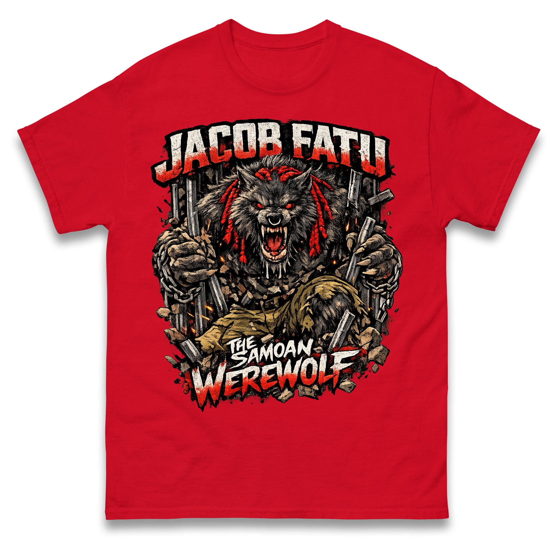 Jacob Fatu The Samoan Werewolf T Shirt