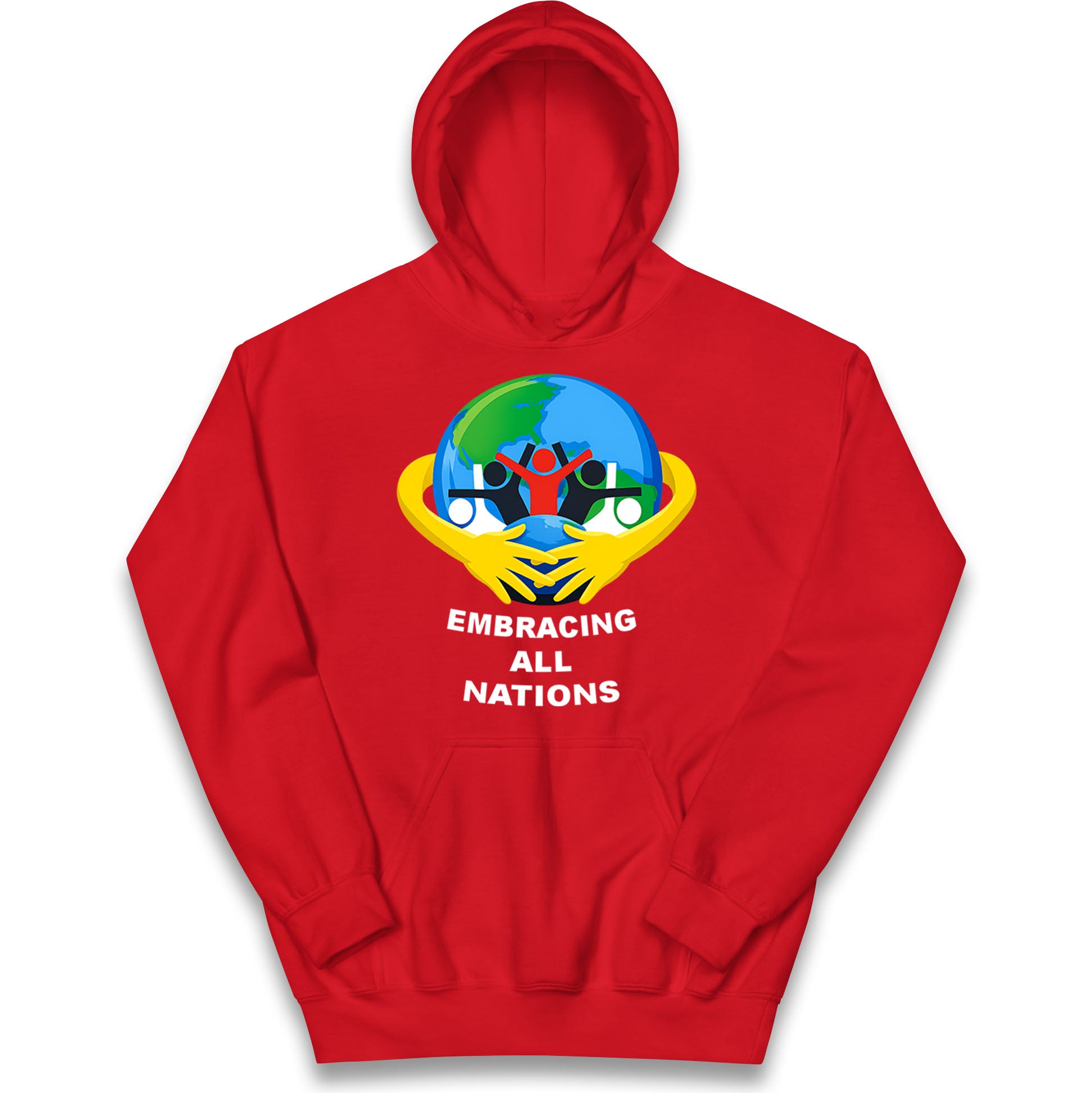 Embracing All Nations Kids Hoodie