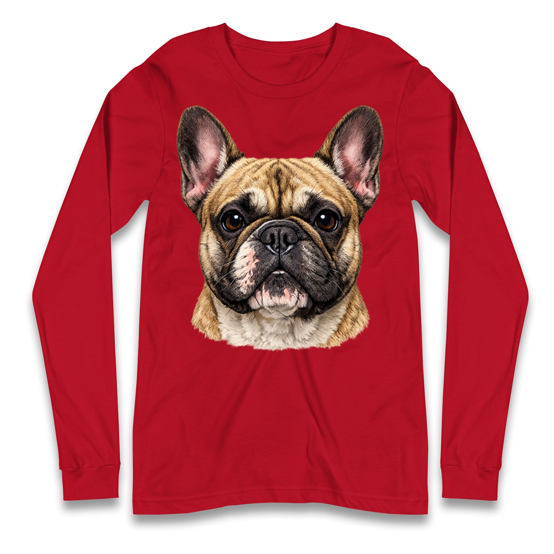 French Bulldog Face Longsleeve T Shirt