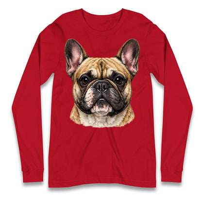 French Bulldog Face Longsleeve T Shirt