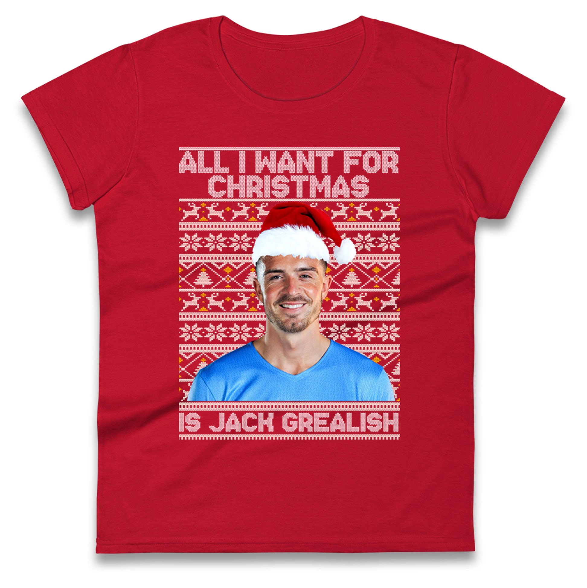jack grealish christmas womens t shirt