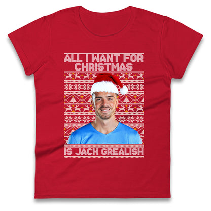 jack grealish christmas womens t shirt