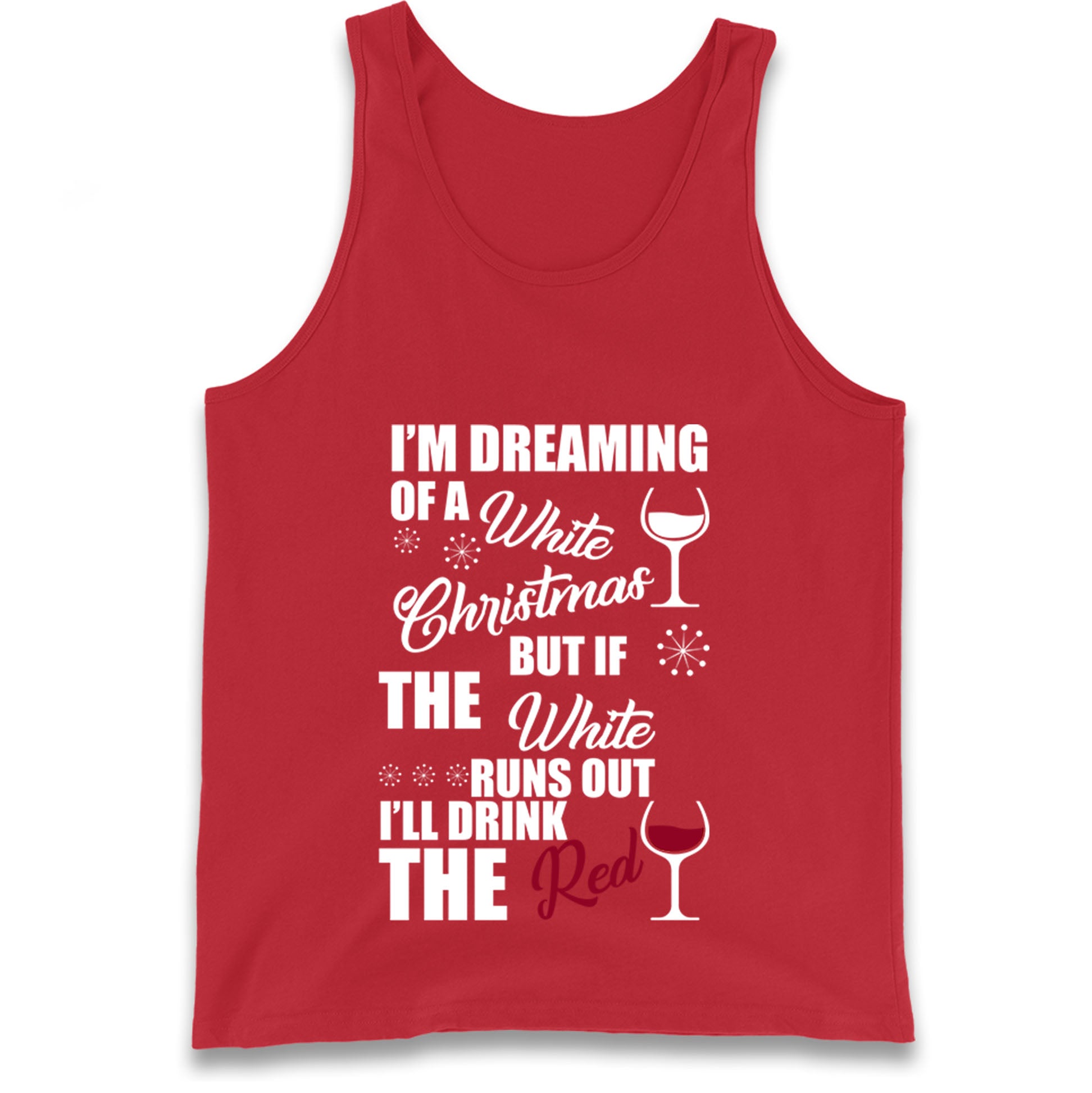 Wine Christmas Tank Top