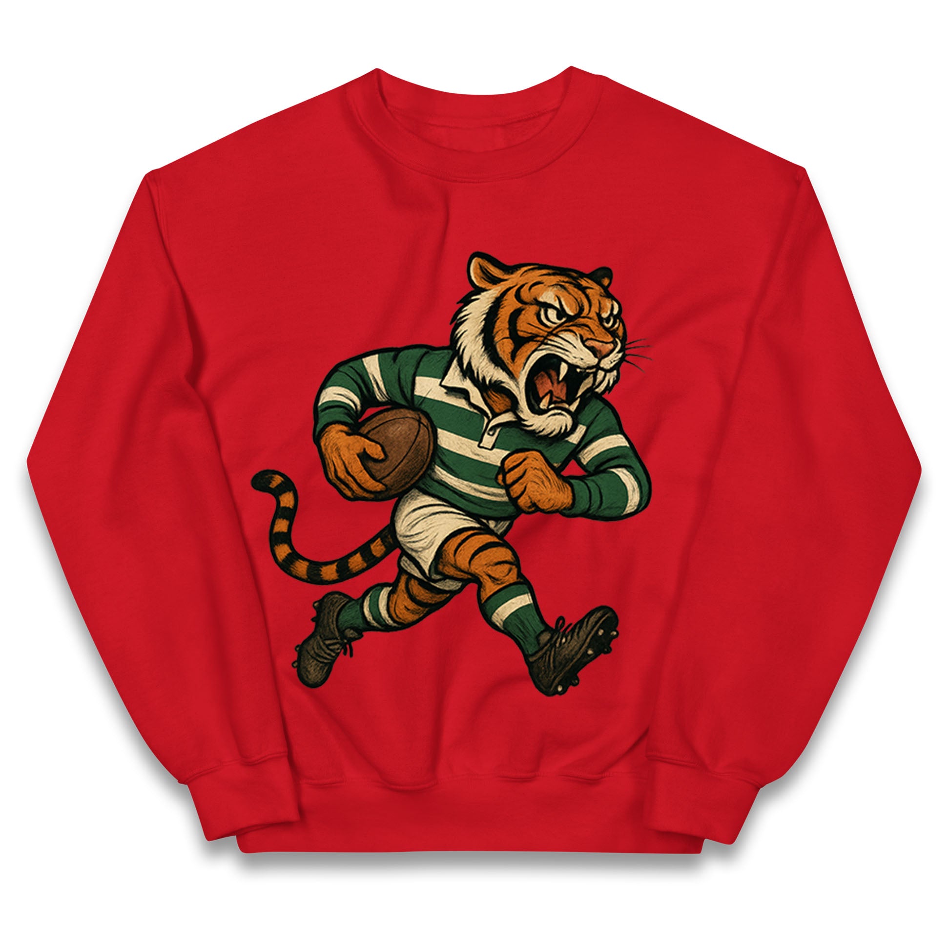 Retro Leicester Tigers Rugby Union Kids Jumper