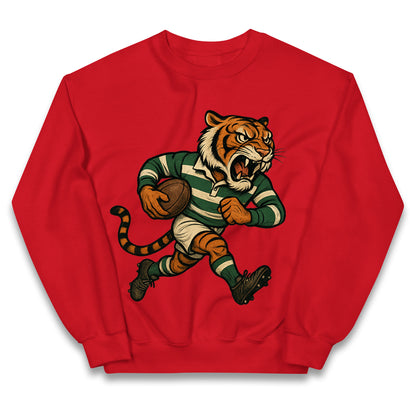 Retro Leicester Tigers Rugby Union Kids Jumper