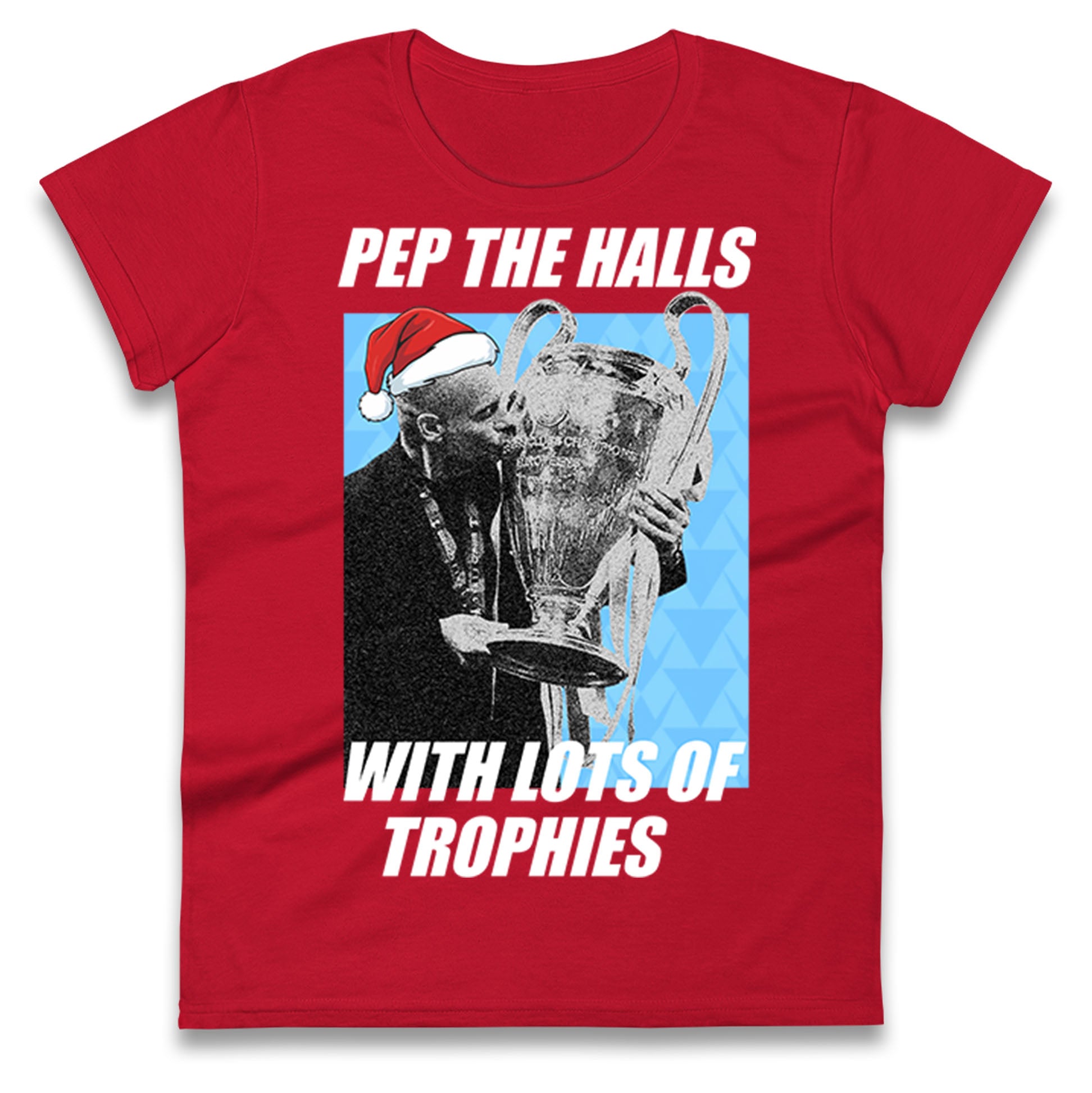 Pep Guardiola Christmas Ladies T Shirt