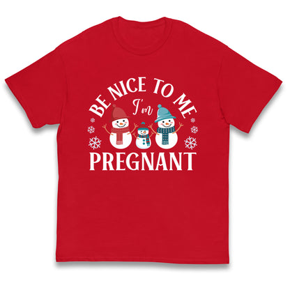 Pregnant At Christmas Kids T Shirt