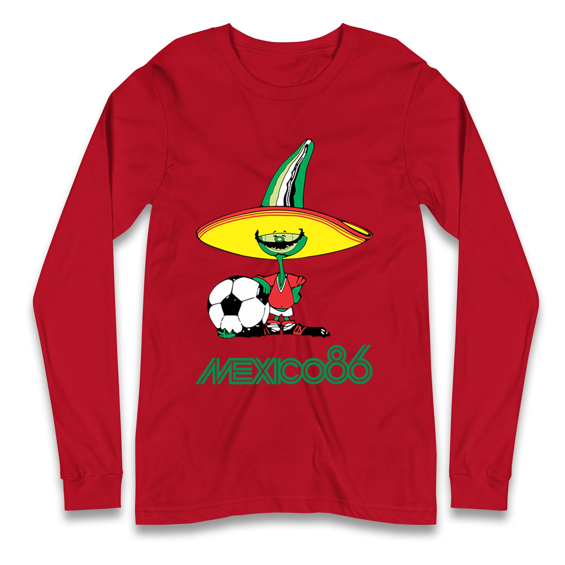 Mexico 86 Mascot Longsleeve T Shirt