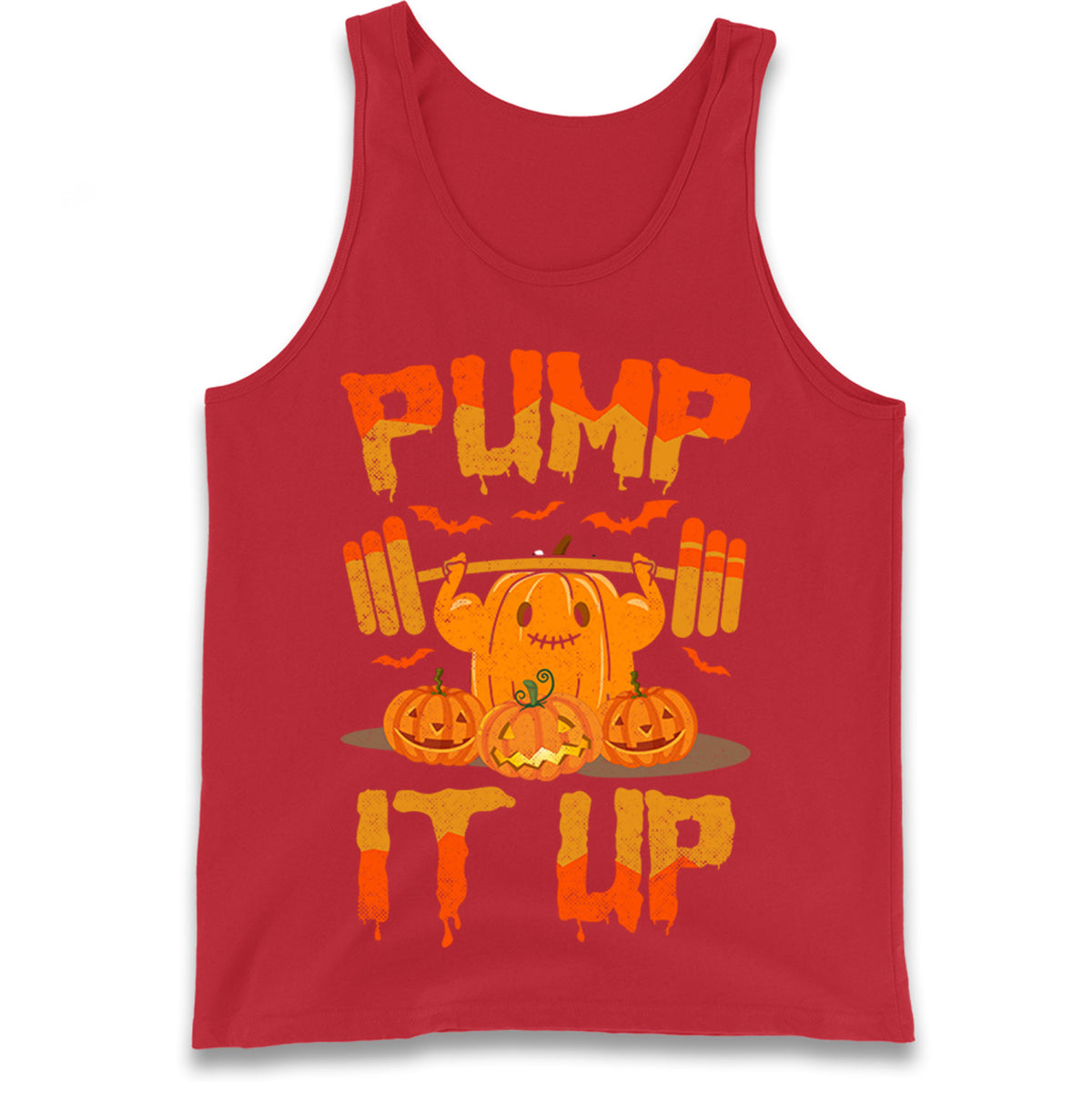 Halloween Fitness Pumpkin Tank Top
