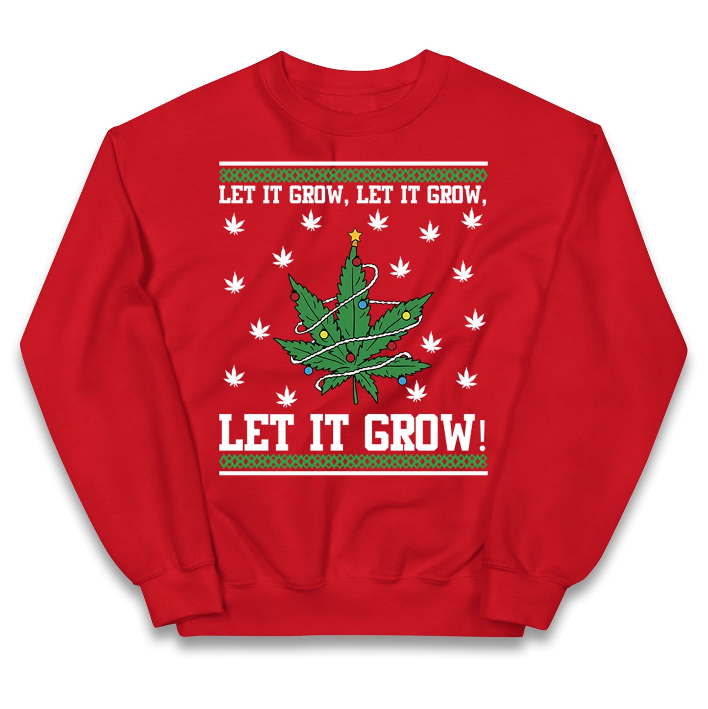 Cannabis Christmas Kids Jumper