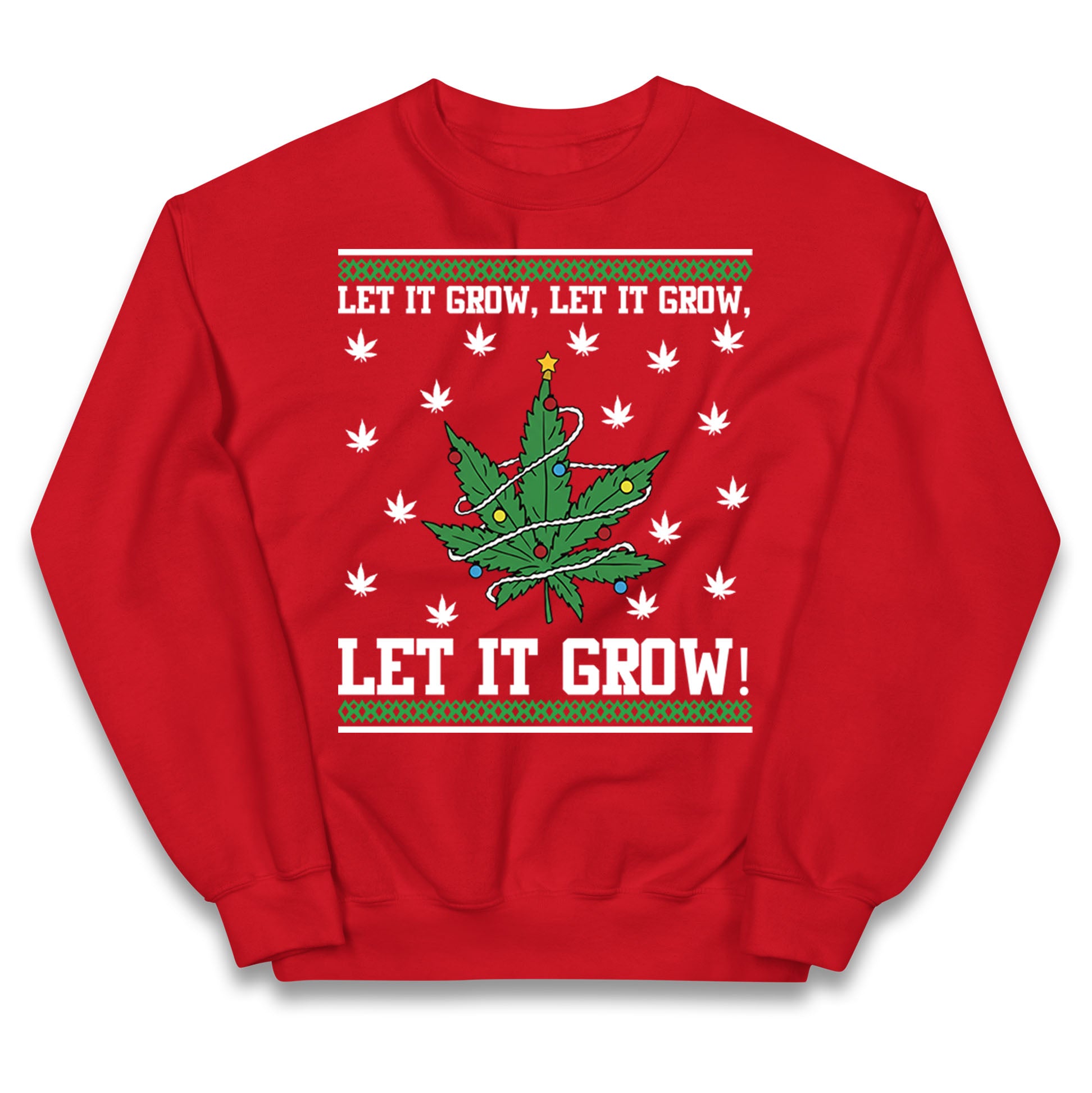 Cannabis Christmas Kids Jumper