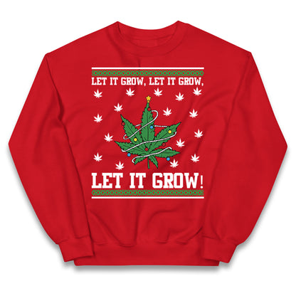 Cannabis Christmas Kids Jumper